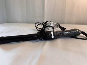 Beachwaver B1 Rotating Curling Iron 1 Inch Midnight Rose Black Glitter